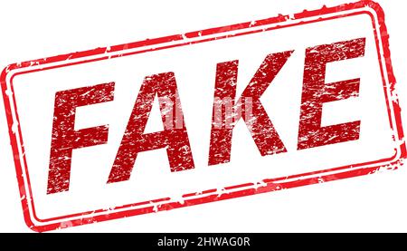 Faux dans le cadre des timbres en caoutchouc Illustration de Vecteur