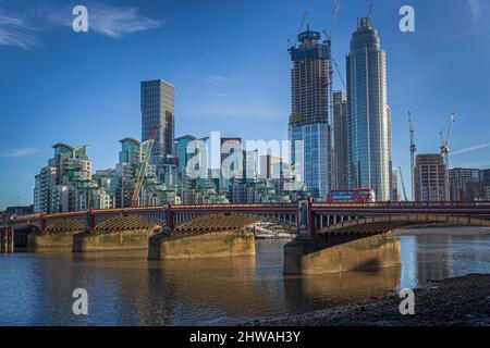 St Georges Wharf apartments, Nine Elms Vauxhall, Londres, UK Banque D'Images