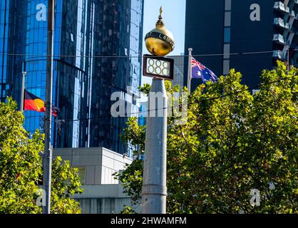 Monument commémorant la journée de huit heures. Melbourne, Victoria, Australie Banque D'Images