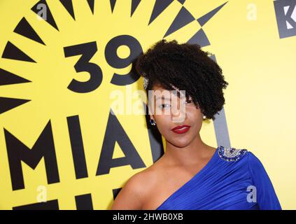 Miami, États-Unis d'Amérique. 04th mars 2022. MIAMI, FL-MARS 4: L'actrice Magnolia Nunez pose lors de l'ouverture du Festival du film de Miami le 4 mars 2022 à Miami, Floride. (Photo par Alberto E. Tamargo/Sipa USA) crédit: SIPA USA/Alay Live News Banque D'Images