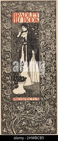 Bradley: Son livre, Prospectus. Artiste: William H. Bradley, américain, 1868–1962 Banque D'Images