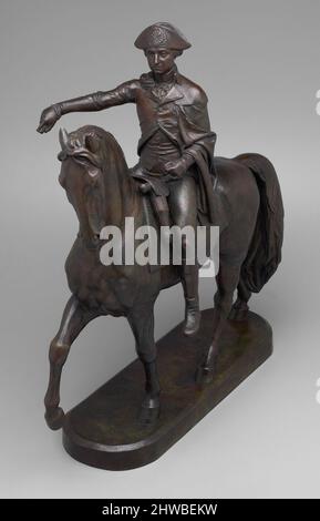 Général George Washington sur l'équitation 1732-1799 LL.D. 1781. Artiste: Henry Kirke Brown, américain, 1814–1886 Banque D'Images