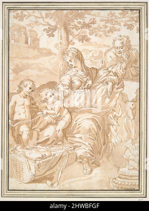 Copie d'après la « Madonna della Quercia » de Raphaël. Artiste: Inconnu après: Raphaël, Italien, 1483–1520 Banque D'Images