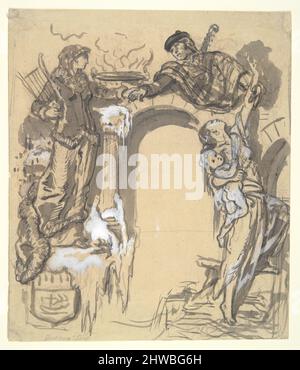 Etude pour une Frontispiece. Artiste : Gustave doré, français, 1832–1883 Banque D'Images