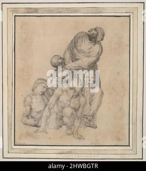 Un groupe du ressuscité après le jugement dernier. Après : Michel-Ange Buonarroti, italien, Florence, 1475–1564 Banque D'Images