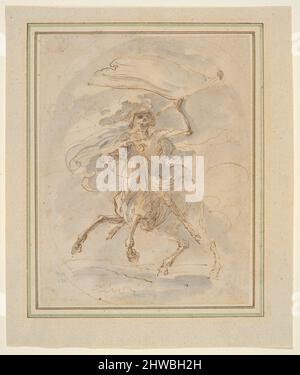 Death on a Horse, étude de la gravure de la série « cinq morts ». Artiste: Stefano Della Bella, Italien, 1610–1664 Banque D'Images