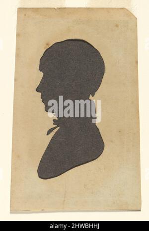 Silhouette - Man. Artiste: William M. S. Doyle, américain, 1769–1828 Banque D'Images