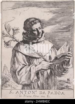 Saint Anthony de Padoue. Artiste: Guercino (Giovanni Francesco Barbieri), Italien, 1591–1666 Banque D'Images