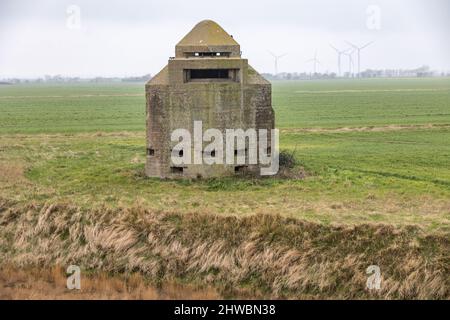 Boîte à pilules à trois étages à Burnham on Crouch, Essex Banque D'Images