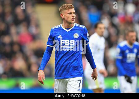 LEICESTER, ROYAUME-UNI. 5th MARS lors du match de la Premier League entre Leicester City et Leeds United au King Power Stadium de Leicester le samedi 5th mars 2022. (Credit: Jon Hobley | MI News) Credit: MI News & Sport /Alay Live News Banque D'Images