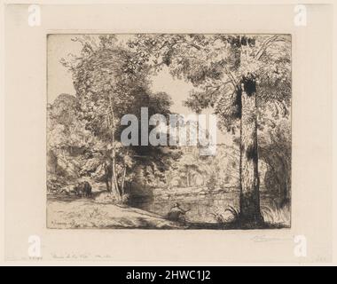 Bords de la vie (Vendée) (rives de la vie [Vendée]). Artiste: Auguste Lepère, Français, 1849–1918 Banque D'Images