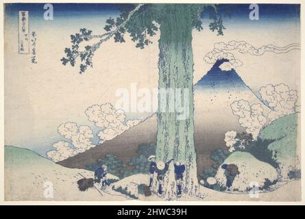 Col de Mishima dans la province de Kai, de la série trente-six vues sur le Mont Fuji. Artiste: Katsushika Hokusai, japonais, 1760–1849 Banque D'Images