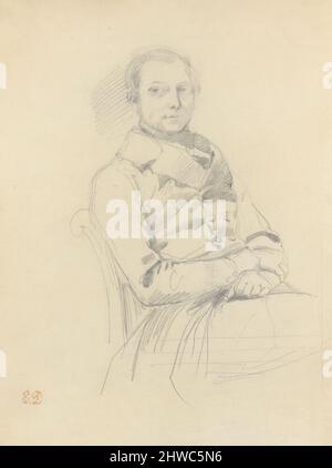 Étude pour le comte Charles de Mornay. Artiste : Eugène Delacroix, français, 1798–1863 Banque D'Images