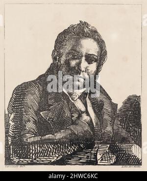 «Portrait d’Auguste Brunet, ami l’artiste (Portrait d’Auguste Brunet, ami de l’artiste). Artiste : Théodore Géricault, français, 1791–1824 Banque D'Images