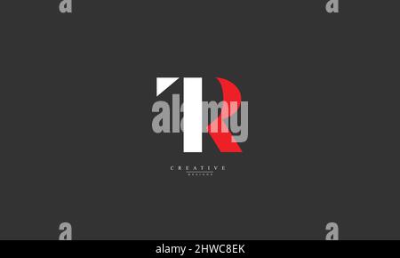 Lettres de l'alphabet initiales Monogram logo TR RT T R. Illustration de Vecteur
