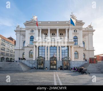 Opéra de Zurich - Zurich, Suisse Banque D'Images