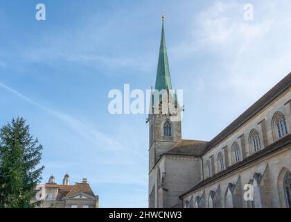 Tour de l'église Fraumunster - Zurich, Suisse Banque D'Images