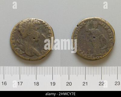 4 Assaria de Geta Lucius Septimius, empereur de Rome de Nicopolis. Régal : geta Lucius Septimius, empereur de Rome, A.D. 189–211 monnaie : Nicopolis ad Istrum Banque D'Images