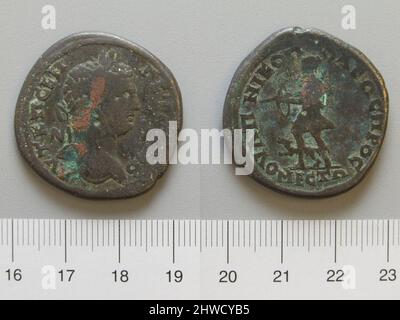 4 Assaria de Geta Lucius Septimius, empereur de Rome de Nicopolis. Régal : geta Lucius Septimius, empereur de Rome, A.D. 189–211 monnaie : Nicopolis ad Istrum Banque D'Images