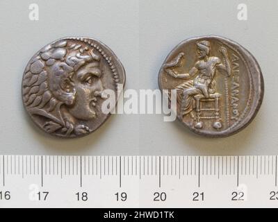 Tetradrachm de Byblos. Honorand: Alexander le Grand, roi de Macédoine, 356–323 av. J.-C., a déclaré 336–23 av. J.-C. monnaie: Pneu Banque D'Images