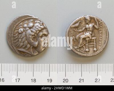 Tetradrachm de tire. Menthe: Pneu artiste: Inconnu Honorand: Alexandre le Grand, roi de Macédoine, 356–323 av. J.-C., a statué 336–23 av. J.-C. Banque D'Images