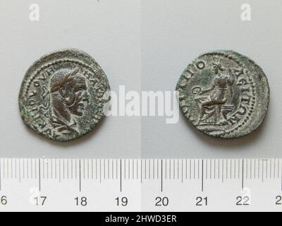 Pièce de monnaie de Maximinus I, empereur de Rome. Chef: Maximinus I, empereur de Rome, ca. A.D. 173–238, 235–38 Mint, éventuellement par: Amphipolis Banque D'Images