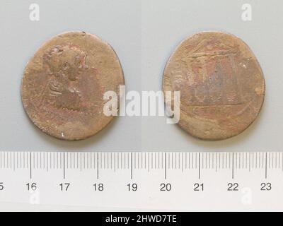 Pièce de la Geta Lucius Septimius, empereur de Rome de Neocaesareia. Règle: Geta Lucius Septimius, empereur de Rome, A.D. 189–211 monnaie: Neocaesareia artiste: Inconnu Banque D'Images