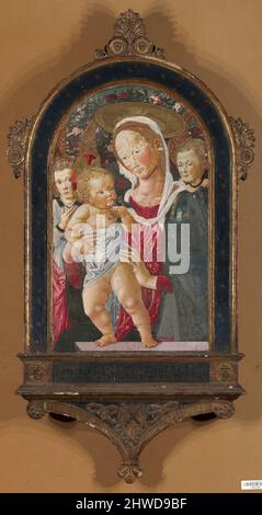 Vierge et enfant avec deux Anges. Artiste: Pseudo Pier Francesco Fiorentino, italien, actif ca. 1450–1500 Banque D'Images