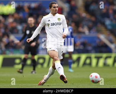 Leicester, Angleterre, le 5th mars 2022. Pascal Struijk, de Leeds, s'est Uni lors du match de la Premier League au King Power Stadium de Leicester. Crédit photo à lire: Darren Staples / Sportimage crédit: Sportimage / Alay Live News Banque D'Images