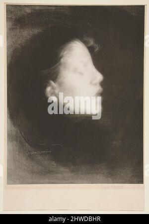 Nelly carrière (les Yeux clos) [Nelly carrière (yeux fermés)]. Artiste: Eugène carrière, français, 1849–1906 Banque D'Images