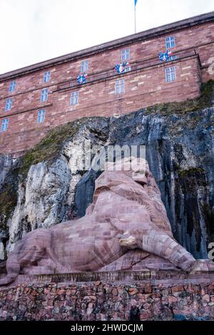 Le lion de Belfort par Frédéric Auguste Bartholdi Banque D'Images