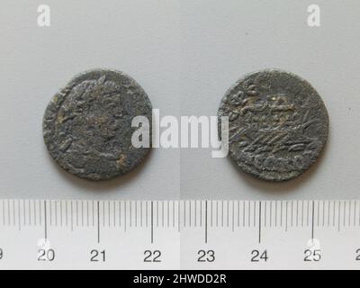 Pièce de monnaie d'Elagabalus, empereur de Rome d'Éphèse. Dirigeant: Elagabalus, empereur de Rome, ca. 203–222, a statué 218–22 monnaie: Éphèse Banque D'Images