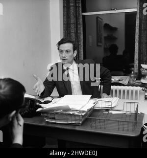 Démonstrations à la London School of Ecomonics (LSE). Francis Keohane, 29 ans, président du syndicat des étudiants de la LSE, a démissionné ce soir au sujet de la clôture de la question des portes. 24th janvier 1969. Banque D'Images