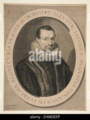 Jacques-Auguste Thou. Artiste: Jean Morin, français, ca. 1605–1650 Banque D'Images