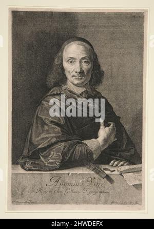 Portrait d'Antonius Vitre. Artiste: Jean Morin, français, ca. 1605–1650 Banque D'Images