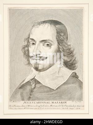 Cardinal Jules Mazarin (1602-1661). Artiste : Claude Mellan, français, 1598–1688 Banque D'Images