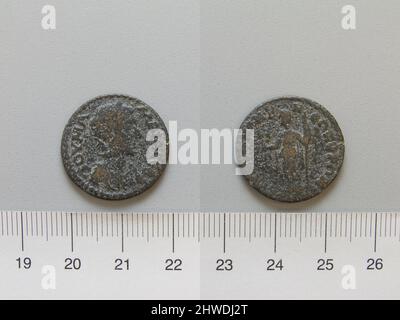 Coin de Julia Domna, épouse de Septimius Severus de Sardes. Règle: Julia Domna, impératrice de Rome, A.D. 160–217 monnaie: Sardes artiste: Inconnu Banque D'Images