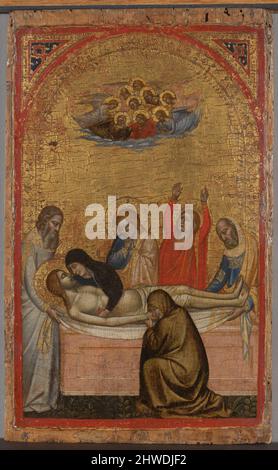 L'Entombment. Artiste: Andrea di Cione (Orcagna), Italien, ca. 1315–1368 Banque D'Images