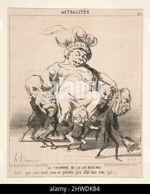 Le triomphe de la loi du 31 Mai, d'Actualites. Artiste: Honoré Daumier, Français, 1808–1879 Banque D'Images