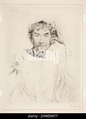 Portrait de Whistler. Artiste : Paul César Helleu, français, 1859–1927 Banque D'Images