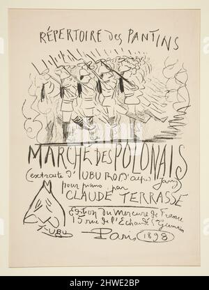 Répertoire des Pantins : Marche des Polonais. Artiste : Alfred Jarry, français, 1873–1907 Banque D'Images