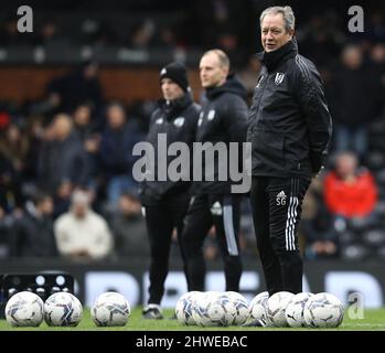 Londres, Angleterre, 5th mars 2022. Stuart Gray, directeur adjoint de Fulham pendant le match du championnat Sky Bet à Craven Cottage, Londres. Crédit photo à lire: Paul Terry / Sportimage crédit: Sportimage / Alay Live News Banque D'Images