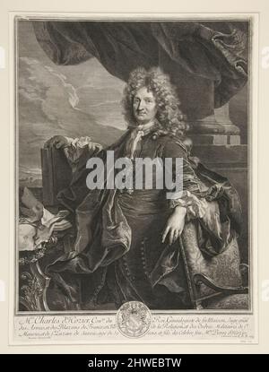 Charles-René d’Hozier. Artiste: Gérard Edelinck, flamand, France active, 1640–1707 Banque D'Images