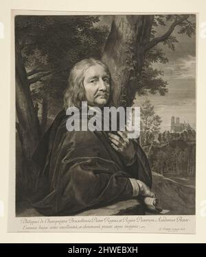 Philippe de Champaigne. Artiste: Gérard Edelinck, flamand, France active, 1640–1707 Banque D'Images