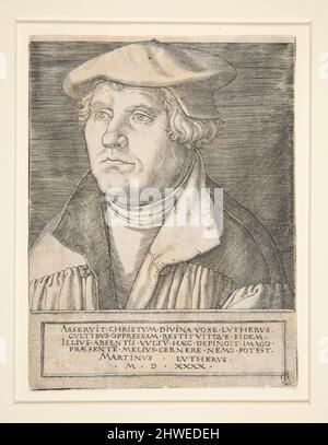 Martin Luther (1483-1546). Artiste: Heinrich Aldeverver, Allemagne, 1502–1555/61 sujet: Martin Luther, allemand, 1483–1546 Banque D'Images