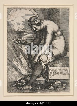 Dido. Artiste: Hans Sebald Beham, Allemand, 1500–1550 Banque D'Images