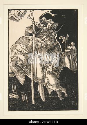 Saint Christopher. Artiste: Inconnu après: Albrecht Dürer, allemand, 1471–1528 Banque D'Images