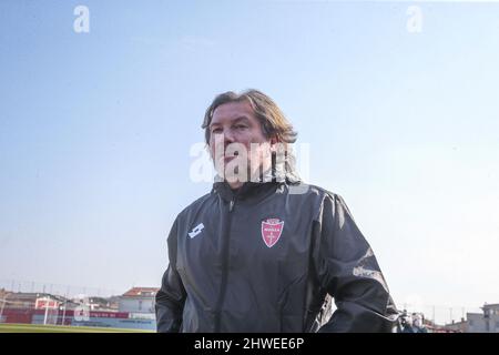 Cittadella (PD), Italia, 05 Marzo 2022, stadio Pier Cesare Tombolato, 28Â° giornata Campionato Serie BKT 2021/2022, incontro tra le escadron dell'AS Cittadella e dell'AC Monza, nella foto: Mister Giovanni Stpa Banque D'Images