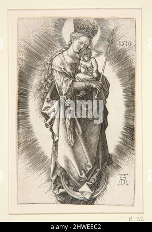 La Vierge sur le croissant, avec la couronne des étoiles et le Scepter. Artiste: Albrecht Dürer, allemand, 1471–1528 Banque D'Images