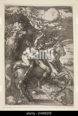L'enlèvement de Proserpine sur une licorne. Artiste: Albrecht Dürer, allemand, 1471–1528 Banque D'Images